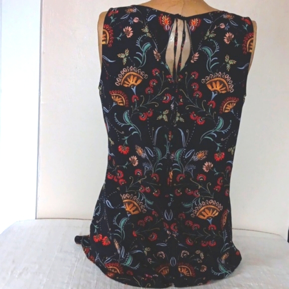 CAbi Blouse In Black Floral Print - Picture 4 of 9